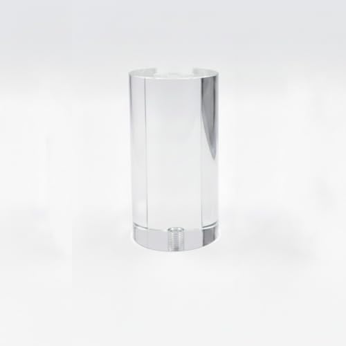 Image of Royal Designs, Inc. F-5036L-1 Clear Lucite Lamp Finial, 1 x 2 inch, Tall Cylinder