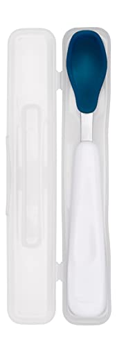 Image of OXO Tot On-the-Go Feeding Spoon with Travel Case - Navy