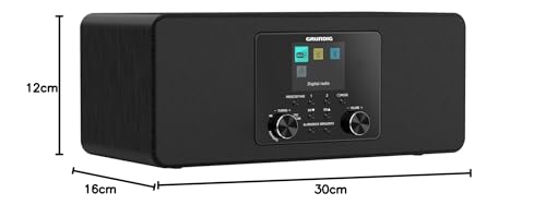 Grundig DTR 5100 2.0 DAB+ Web B All-In-One Internet- und Digitalradio, FM, 2.0 Stereo-Lautsprechersystem, 14 W RMS, USB, Alarmfunktion, Einschlafautomatik, Farbdisplay, Schwarz – Bild 5