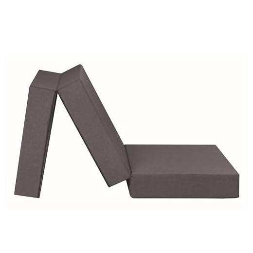 Badenia Trendline faltbare Gästematratze XXL, Komforthöhe von 15cm, 196 x 65 x 15,5 cm Liegefläche, hellgrau