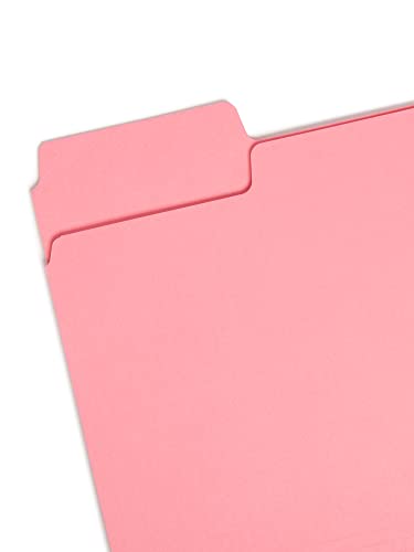Smead Supertab File Folder, Oversized 1/3-Cut Tab, Letter Size, Dark Pink, 12 Per Pack (11819) #TOP1