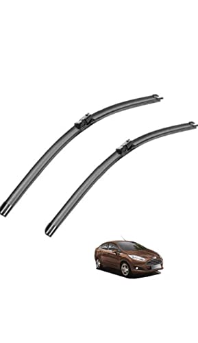 Image of RYU7 Front Wiper Blade Exact Fit Design Compatible with Ford Fiesta Titanium, Size -26 inch15 inch, Pack of 2