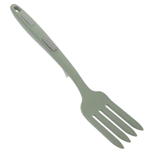 NAMOARLY Silicone Fork for Cooking Pasta Salad Fork Soft Edges Safe Easy to Use for Families