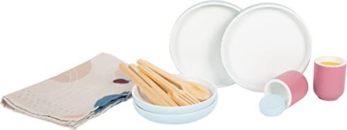 small foot Geschirr-Set "tasty" aus Holz, Rollenspielzeug für Kinder, Zubehör für die Spielküche, ab 3 Jahren, 12245 – Bild 8