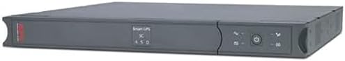 APC by Schneider Electric Smart-UPS SC - SC450RMI1U - Uninterruptible Power Supply 450VA (Rackmount 1U, Line Interactive, 4 Outlets IEC-C13, Shutdown Software)