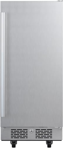 Avallon AFR152SSODRH 15 Inch Wide 3.3 Cu. Ft. Outdoor Compact Refrigerator with LED Lighting and Right Swing Door