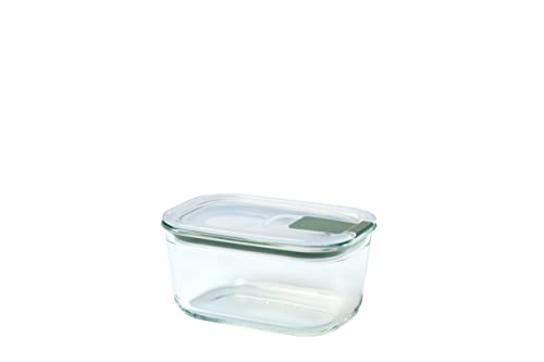 Mepal - Glasbehälter mit deckel EasyClip - Meal prep boxen - Geeignet für Mikrowelle, Dampfgarer, Ofen und Gefrierschrank - Luftdicht und auslaufsicher - Mikrowellengeschirr - 450 ml - Nordic sage