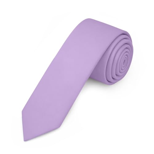 Image of Jacob Alexander Men's Skinny Width 2 inch Solid Color Tie