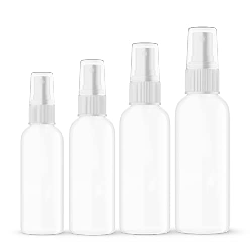 SEVENHEAD White Plastic Essential Oil Spray Bottle Set (4)
