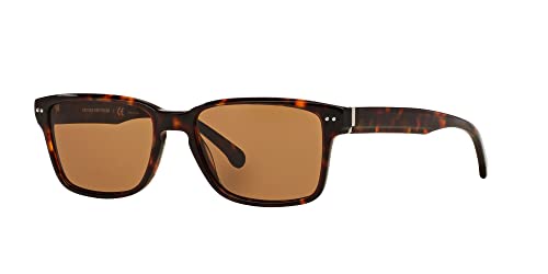 Brooks Brothers Men's BB 725S Rectangular Sunglasses, Tortoise/Brown, 52 mm2