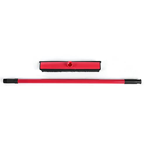 KTM Healthcare® Rubber Broom, Carpet Sweeper Pet Hair Removal Broom Easily Remove Hair for Home for Cleaning Hair(red)