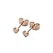 HONEYCAT Tiny Heart Stud Earrings in 18k Rose Gold Plated | Minimalist, Delicate Jewelry
