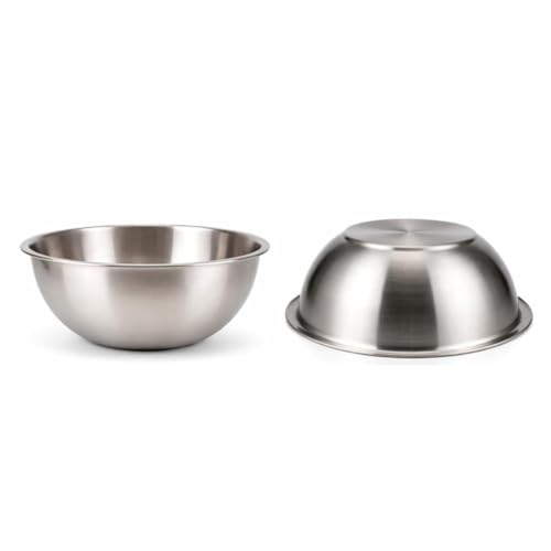 20 Qt Bowl de Mezcla Acero Inoxidable Grande y Profesional miniatura 1