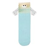 Generico Calze e calzini e collant per adulti, paia di calzini magnetici a forma di pipistrello di Halloween con coppia che si tiene per mano