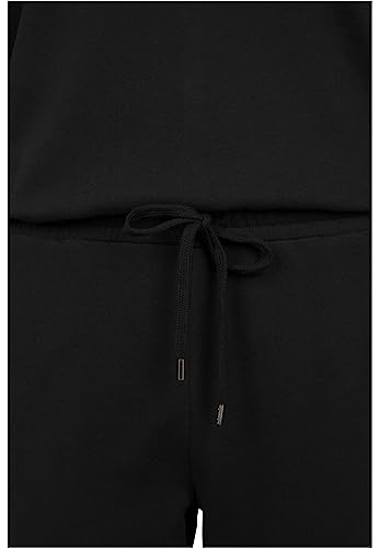 Urban Classics Damen Ladies Long Sleeve Terry Jumpsuit, Schwarz (Black 00007), S