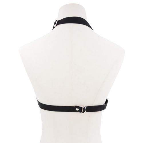 Women Body Harness Lingerie, Punk Harness Belt Sexy Costume Fashion Black Gothic Nylon Waist Chest Strap Belt Adjustable Rave Body Outfit for Women3