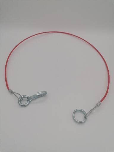 Câble en acier de sécurité pour frein d'urgence de remorque ou de caravane