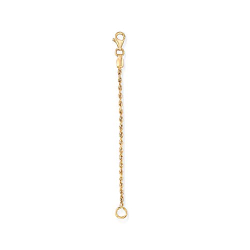 Ross-Simons 1.75mm 14kt Yellow Gold Rope Chain Necklace Extender