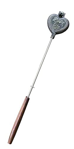 Stonebridge Mall Cast Iron Love Pie Pie Iron for Outdoors, Backyard, Campfire, and Fire Pits