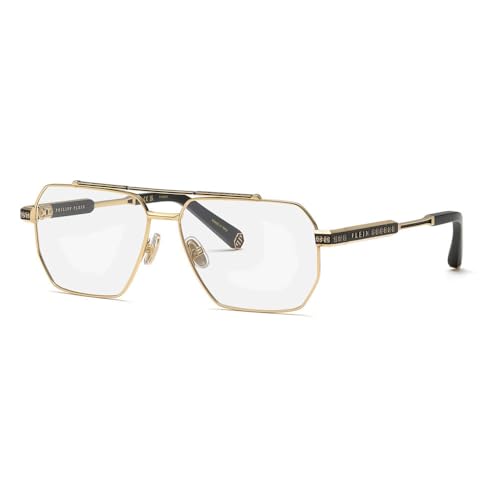 PHILIPP PLEIN VPP157M Gafas, Rose Gold with Semi Matt Black Parts, 58 para Hombre