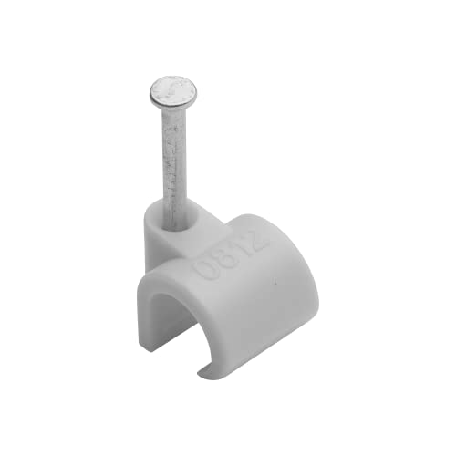 Grapas Para Cable Ø 8 A 12 Mm Gris Bolsa De 50