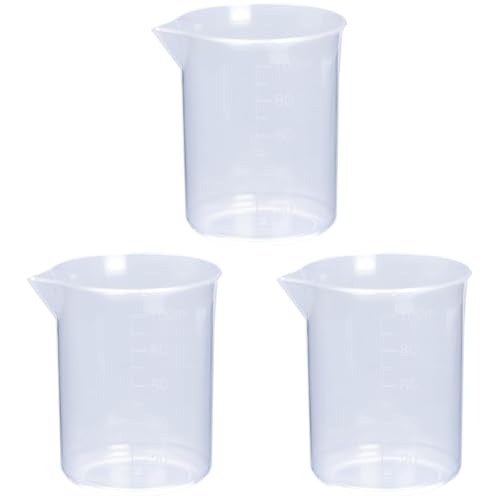 Rayher 34457000 Messbecher klein, Volumen 100 ml, 52 mm ø, 60 x 72 mm, mit Ausguss, ohne Griff, Kunststoff, zum Mischen, Abmessen, Anrühren von Kreativmaterial wie Farben, Beton, Harzen