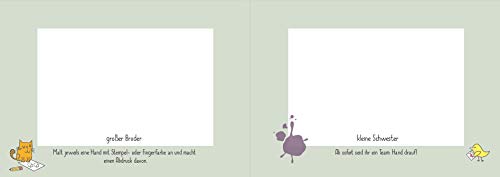 Geschenk für großen Bruder: kleine Schwester + großer Bruder-Buch (Öko, Recycling-Papier, Erinnerungsalbum/Fotoalbum für Geschwister zur Geburt)