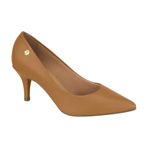 Scarpin Feminino Salto Médio Pelica Camel Vizzano 1185.702