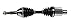 GSP NCV10204 CV Axle Shaft Assembly - Right Front (Passenger Side), silver/black