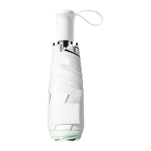 Paraguas de viaje genérico, compacto y ligero, ligero y resistente al viento, protección contra el sol y la lluvia para hombres, mujeres y, verde, Se référer au descriptif