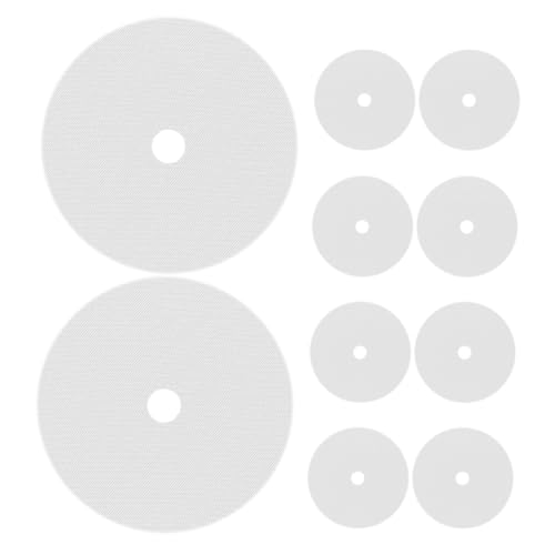 OKUMEYR 10Pcs Round Silicone Dehydrator Mats Non Stick Food Dryer Pads for Efficient Fruit Drying with Center and Reusable Silicone Food Dehydrator Sheets