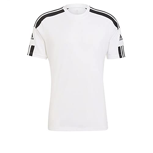 adidas Squadra 21 Jersey, Camiseta de mangas corta Hombre, White/Black, S