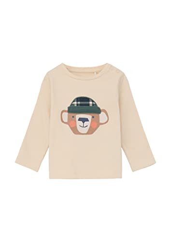 s.Oliver Baby - Jungen 2123346 Langarmshirt, Beige, 92