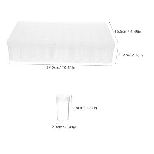Boîtes de rangement transparentes à emplacements Mipcase porte-bouteilles
