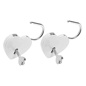 Uonlytech Heart Lock Decorative Padlocks Set