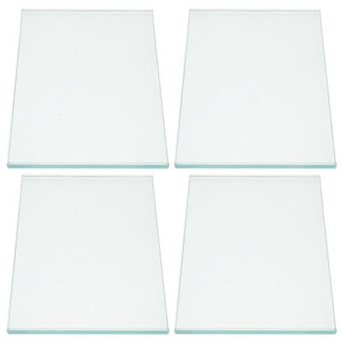Placa de mezcla de vidrio SEWACC de 4 piezas con bordes biselados para clínicas