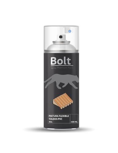 Spray Bolt Pintura Flexible Toldos PVC Ral 400 Ml (RAL 7010 Gris lona)