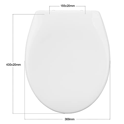 Cyrret® Copriwater antibatterico, ovale, bianco