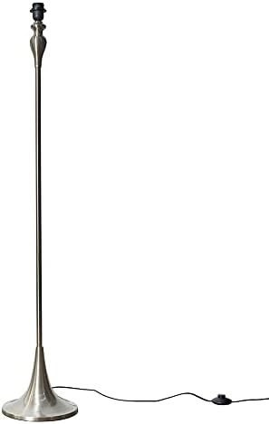 Modern Brushed Chrome Spindle Design Floor Lamp Base