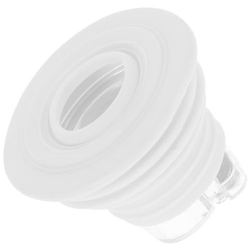 WOONEKY Tapón de Silicona Blanco para Manguera de Desagüe de Lavadora Junta de Sellado Resistente y Hermética 1 Unidad Prevención de Olores para Alcantarillado y Fregaderos