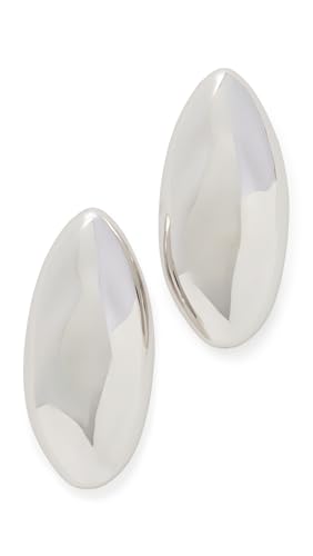 Luv Aj Women's The XL Chrome Orb Studs, Silver, One Size