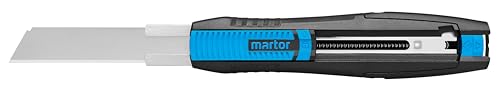 MARTOR Sicherheitsmesser Mit Klingeneinzug, SECUNORM 380, Profi Cuttermesser, Lange Klinge, Rechts- & Linkshänder, Produktion, GS Geprüft