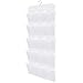 MagiDeal 30 Grandes Poches étagères à Chaussures suspendues Double pour Placard 113x45.5cm, Plein Blanc
