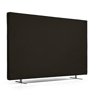 kwmobile tv hoes voor 85" TV cover - Beschermhoes voor televisie - Voor binnen - Tegen vuil en stof - In zwart