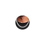 ZNBOH Collar de cadena de eslabones cubanos de plata para hombre, cadenas de acero inoxidable para hombres y mujeres, collar de cadena de corte de diamante en tono Miami, accesorios de joyería de 4/6
