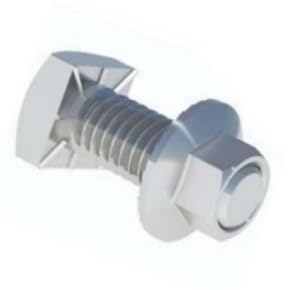IR BHW-SQ-03-A1 Square Bolt Bonding Hardware, for FlashFoot2, FlashVue, Halo UltraGrip and L-Feet, UFO Series, (Qty. 10)