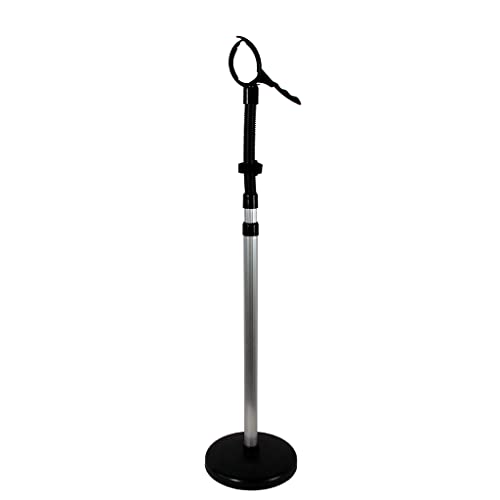 BaoFufc Soporte giratorio de 360 grados para secador de pelo, altura ajustable, fácil de instalar, soporte para secador de pelo, manos libres, flexible, liberación de cuello, manos ajustables, soporte