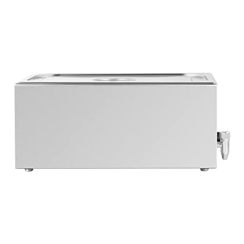 Royal Catering RCBM_GN1/1_3 Bain Marie 640 W GN 1/1 Lochpfanne Ablasshahn Wasserbad Speisenwärmer – Bild 5