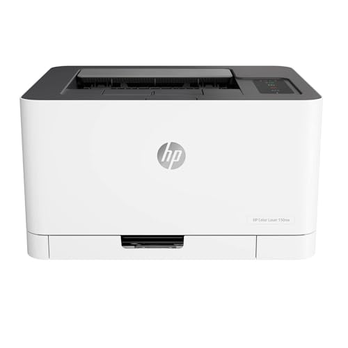 HP Color LaserJet 150nw, 4ZB95A, Imprimante monofonction A4, Impression recto verso manuelle, 18 ppm, USB, Wi-Fi, Écran LCD, Blanche