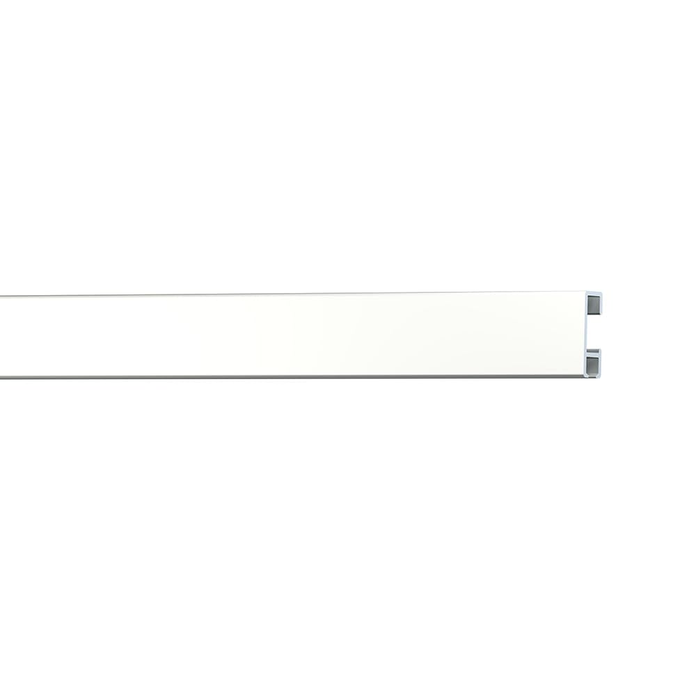 Artiteq Click Rail - Sistema di sospensione per pittura, 600 cm, primer bianco (RAL 9016), set completo di fili, ganci e materiale di fissaggio trasparenti, portata 30 kg p/m